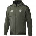 Veste Foot Juventus Ligue Des Champions 2017/2018 Capuche Homme Vert la Vente à Bas Prix